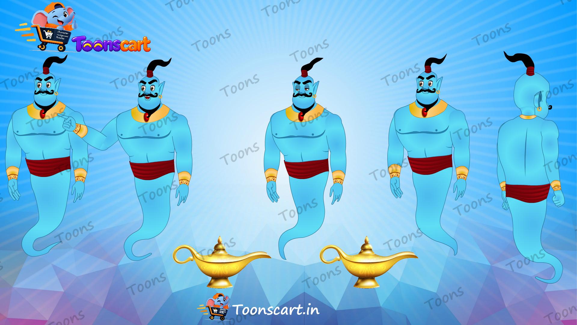 Village Jungle Danav Jinn Rakshas Animated Ghost Character