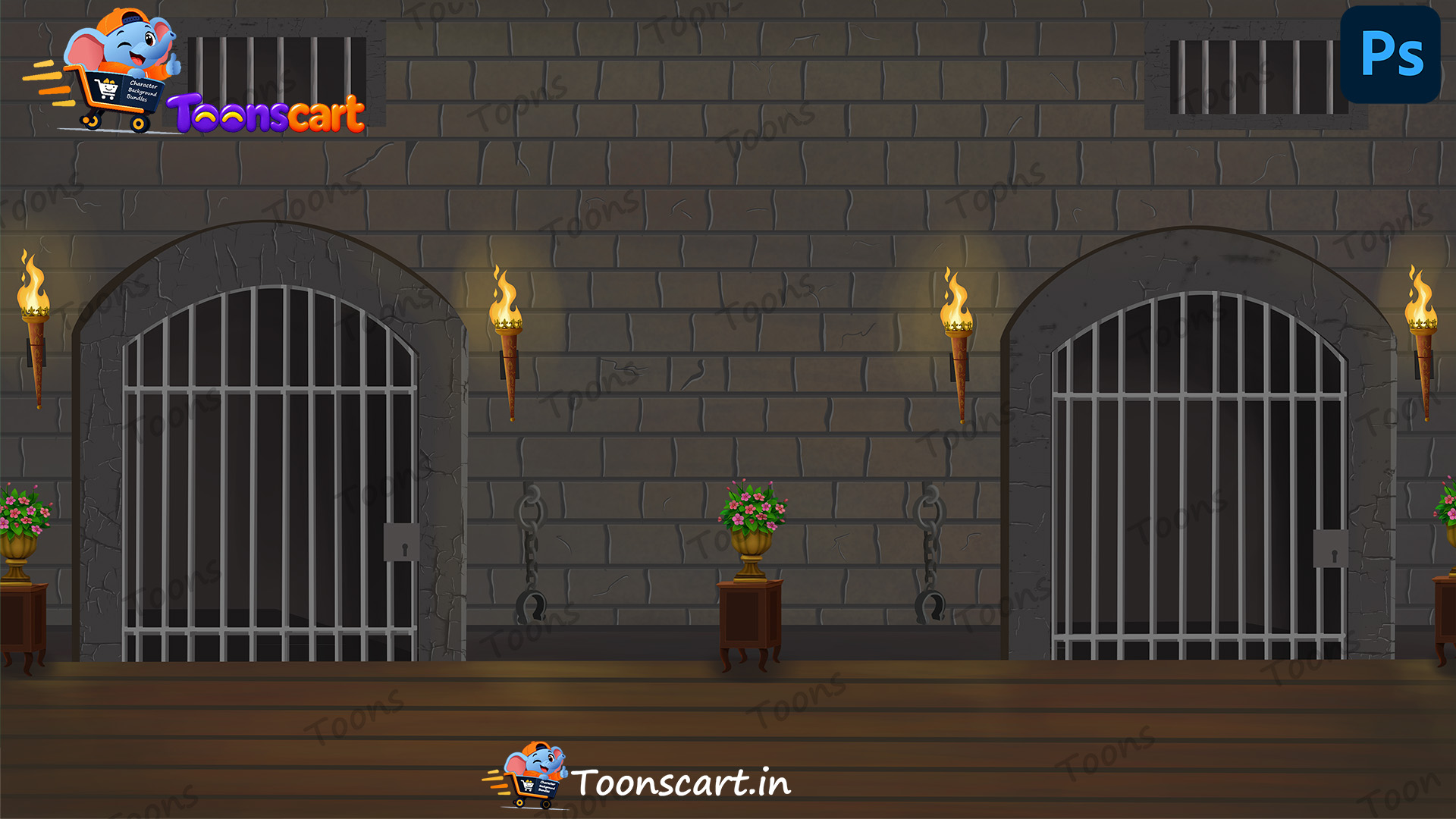 King's Mahal(Palace) Prison Jail PSD High Quality Background